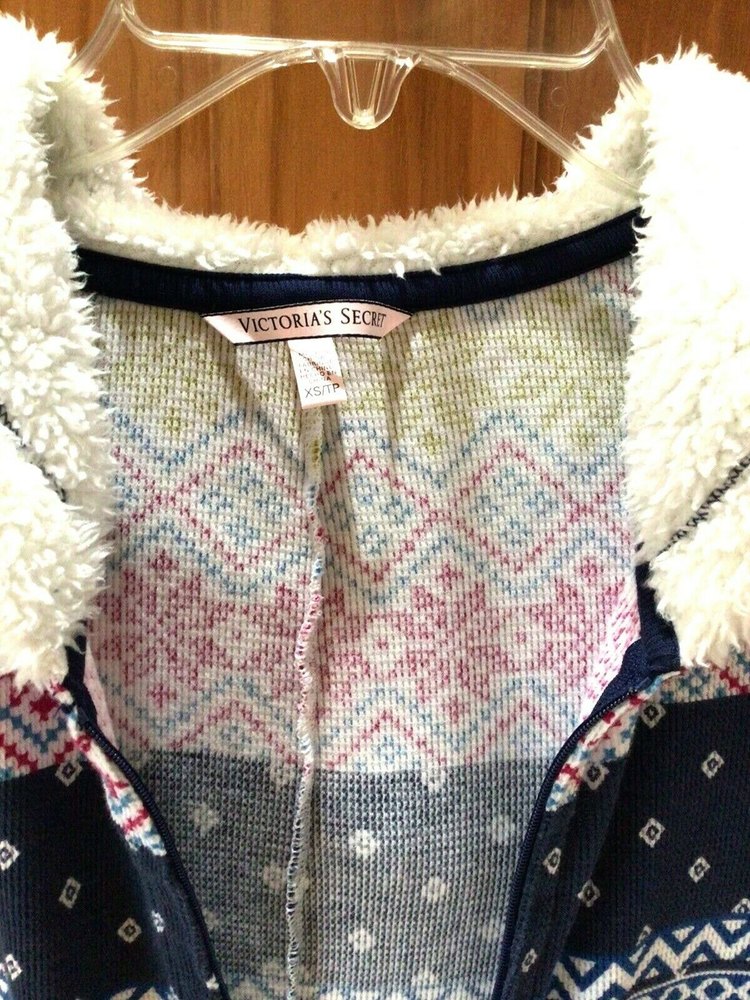 Victoria's Secret Multicolor Patterned Onesie Pajama - Picture 5 of 5